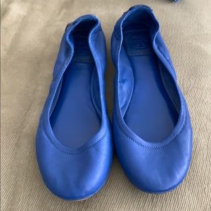 Tory Burch Blue Eddie Flats